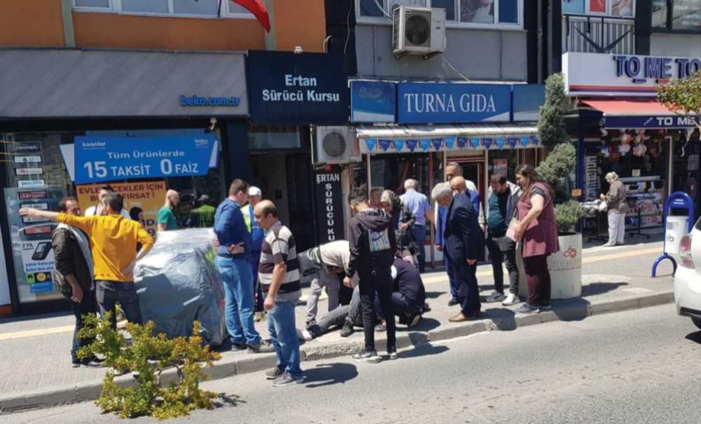 Kaldırımın Bozuk Olması Nedeniyle Palet Devrildi, 1 Kişi Yaralandı