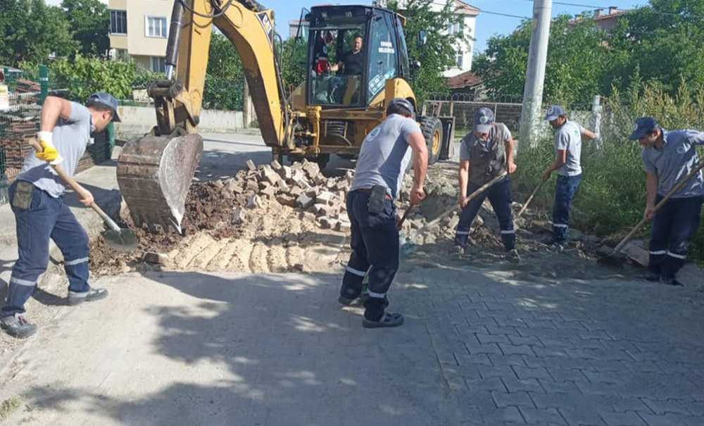 Kilit Parke Taş Çalışmaları Sürüyor