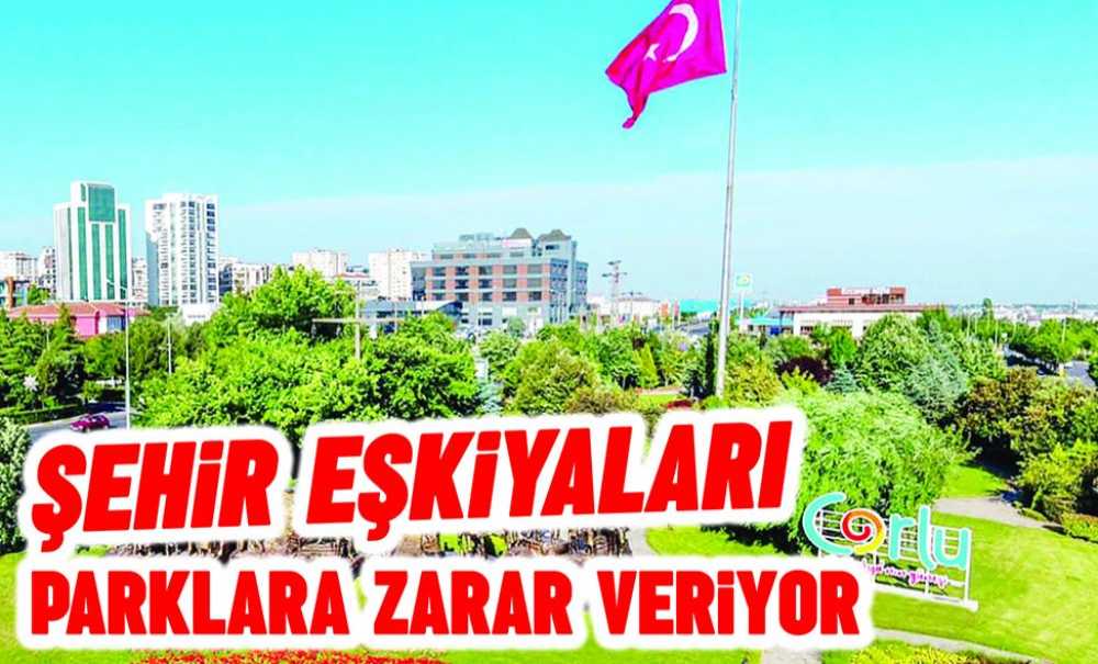 Şehir Eşkıyaları Parklara Zarar Veriyor