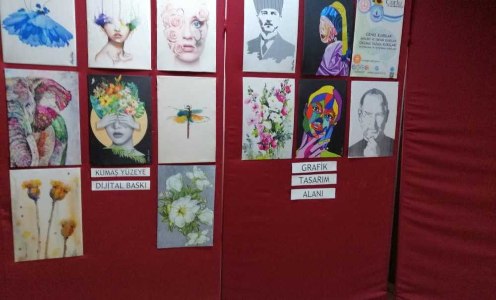 Yıl Sonu Sergisinde Bine Yakın Ürün Sergilendi