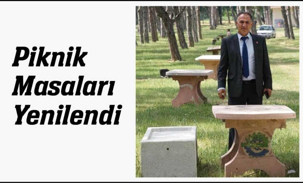 Piknik Masaları Yenilendi