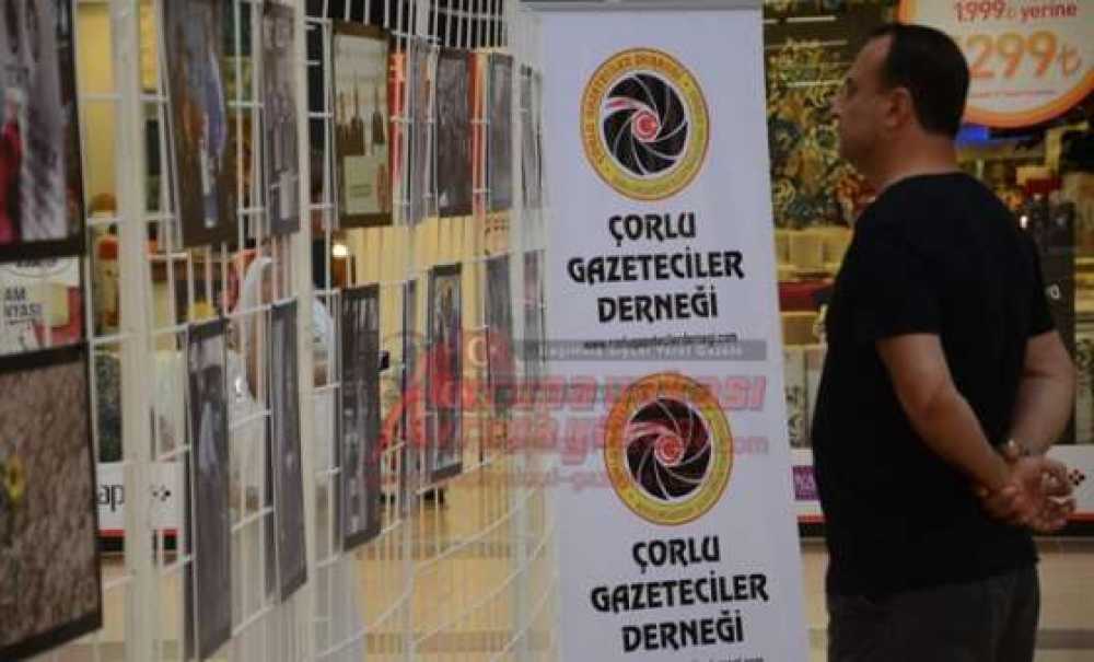 Çorlu Gazeteciler Derneği`nin Fotoğraf Sergisi Orion Avm`de