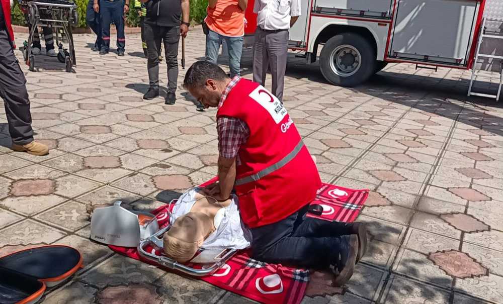 Çorlu'da Deprem Tatbikatı Yapıldı