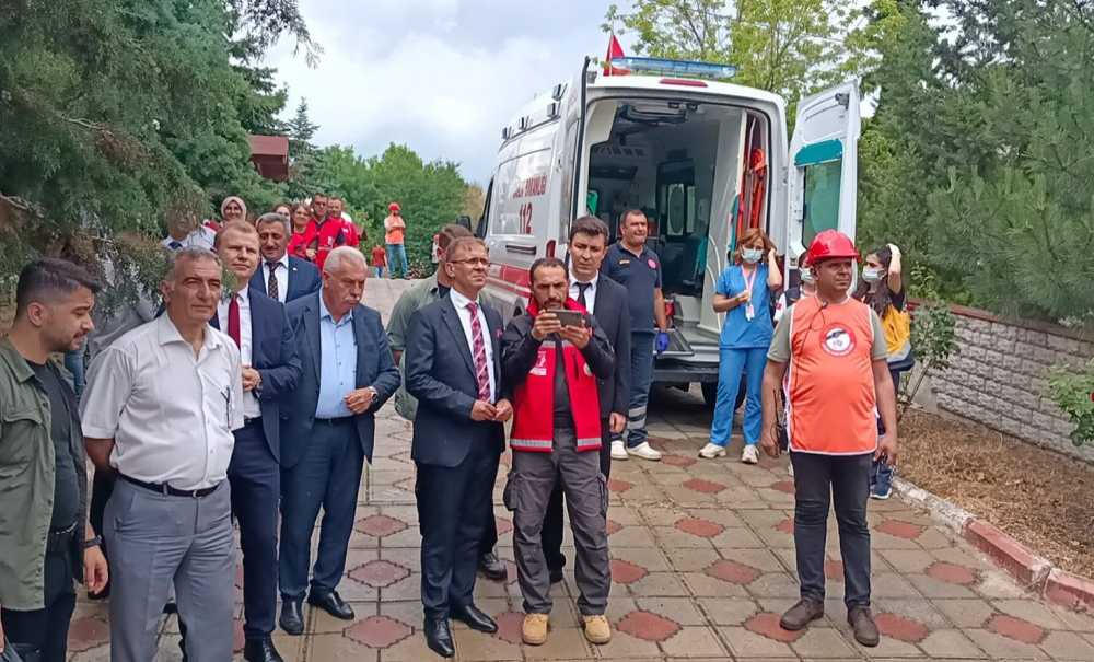 Çorlu'da Deprem Tatbikatı Yapıldı