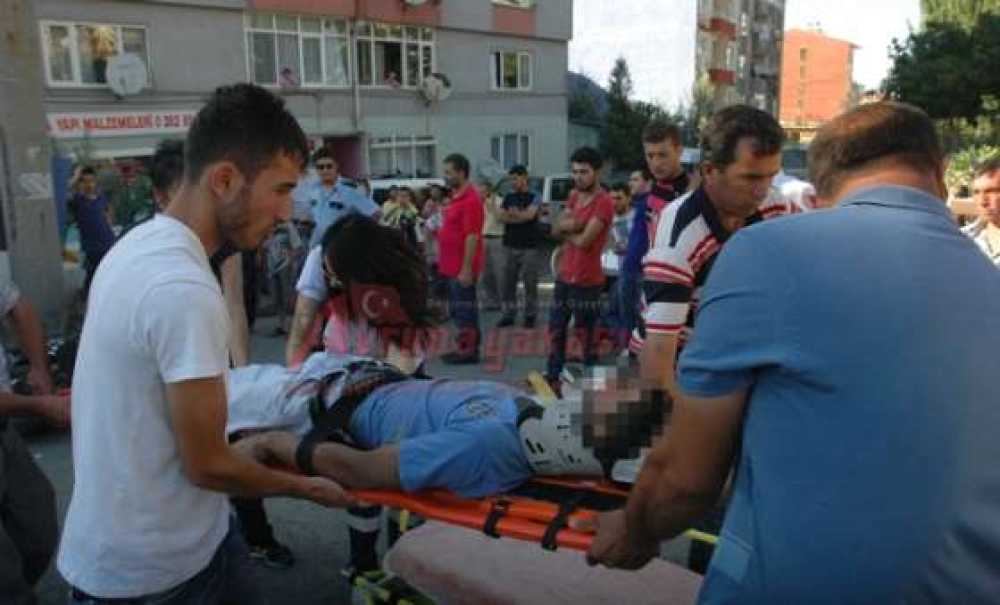 Çorlu`da Motosiklet Kazası 1 Yaralı