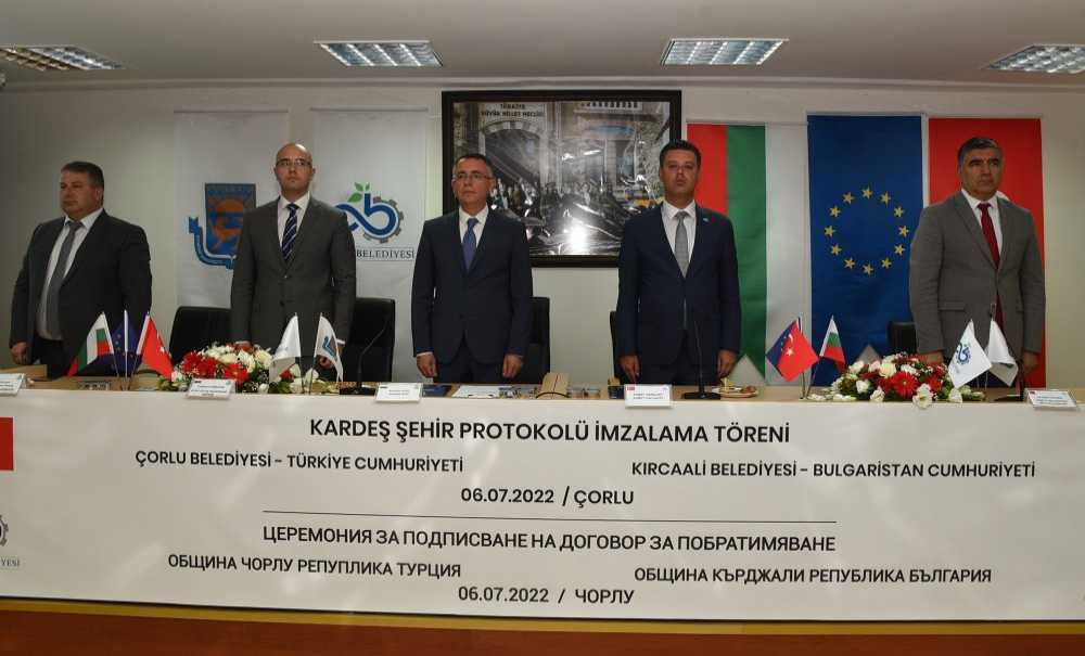 Çorlu Ve Kırcaali Arasında “Kardeşlik” Bağları Güçlendi