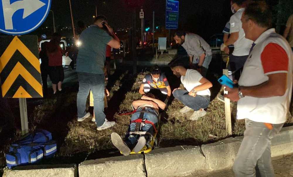 Tir Kırmızı Işıkta Bekleyen 7 Araca Çarptı!