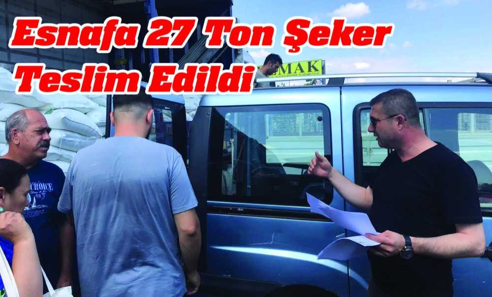 Esnafa 27 Ton Şeker Teslim Edildi