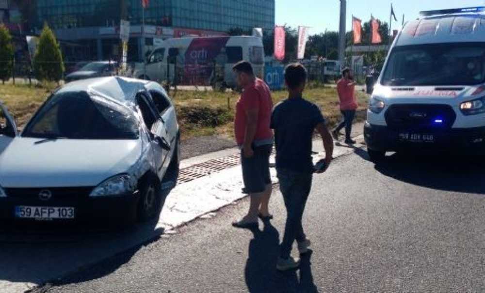 Çorlu'da Kaza: 2 Yaralı