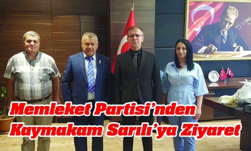 Memleket Partisi'nden Kaymakam Sarılıya Ziyaret