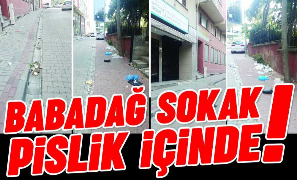 Babadağ Sokak Pislik İçinde!