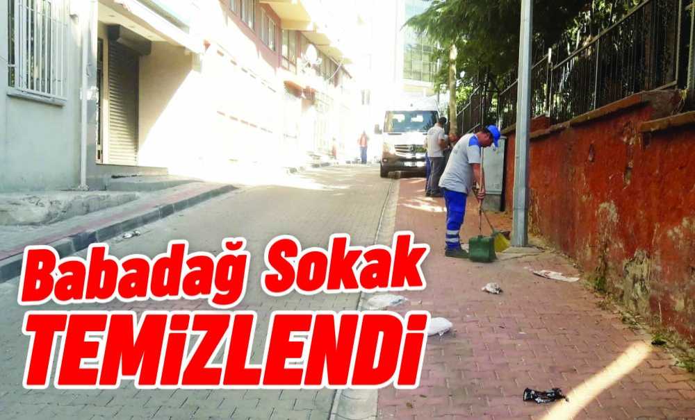 Babadağ Sokak Temizlendi