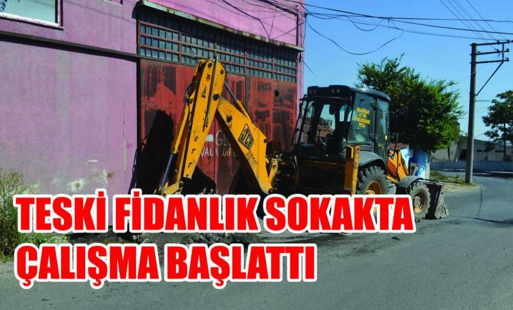 Teski̇ Fidanlık Sokakta Çalışma Başlattı
