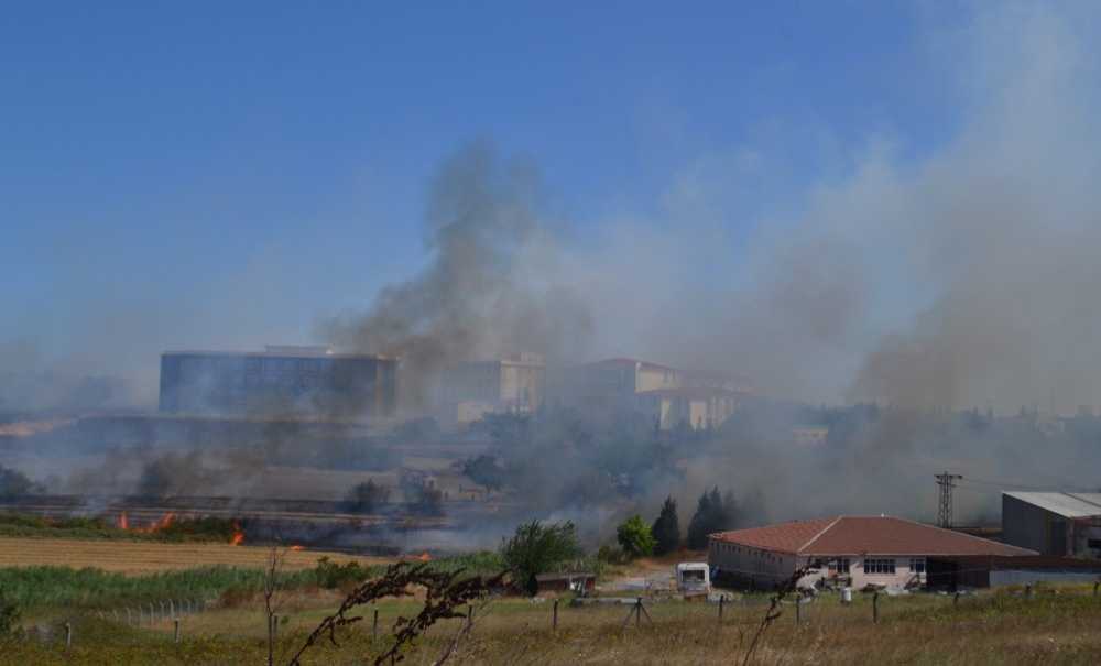 Mühendislik Fakültesi Yerleşkesinde Yangın Paniği