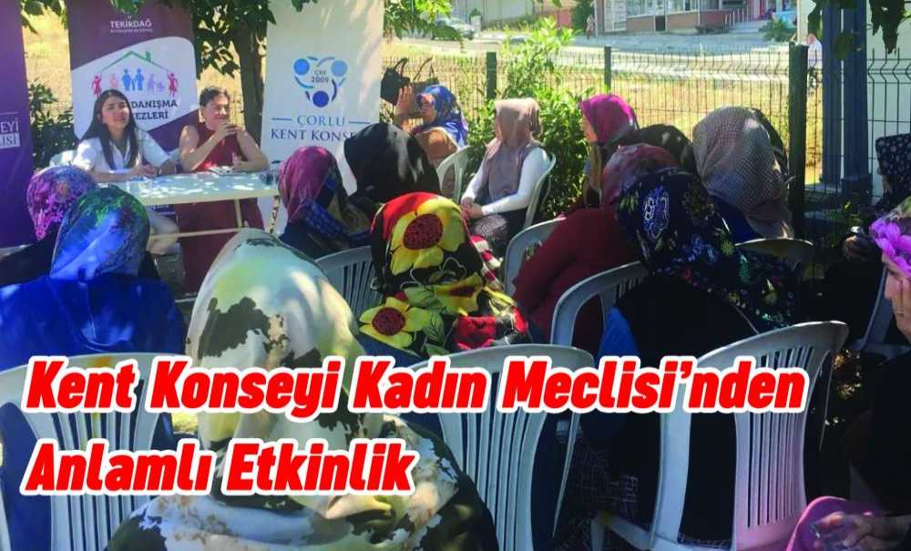 Kent Konseyi Kadın Meclisi'nden Anlamlı Etkinlik
