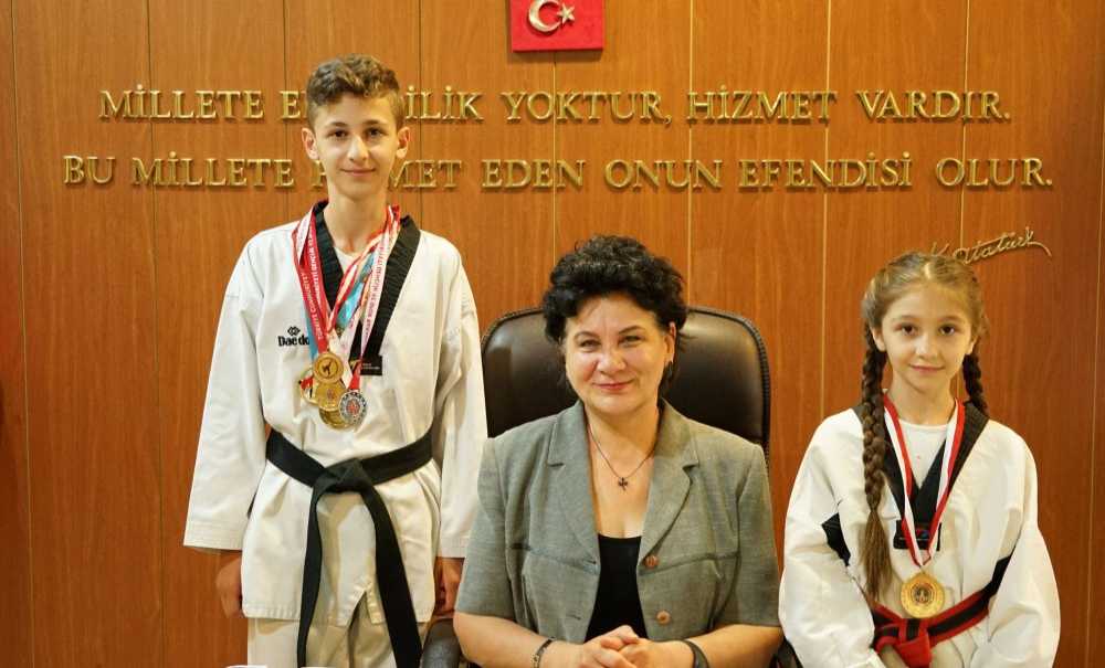 Şampiyon Sporculardan Ergene Belediyesine Ziyaret