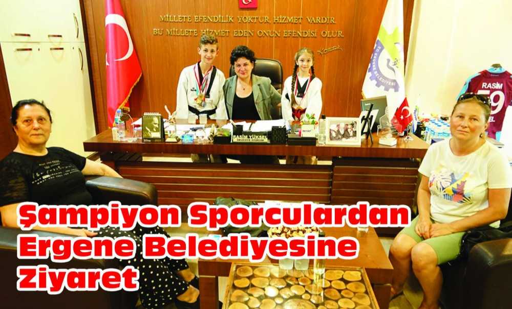 Şampiyon Sporculardan Ergene Belediyesine Ziyaret