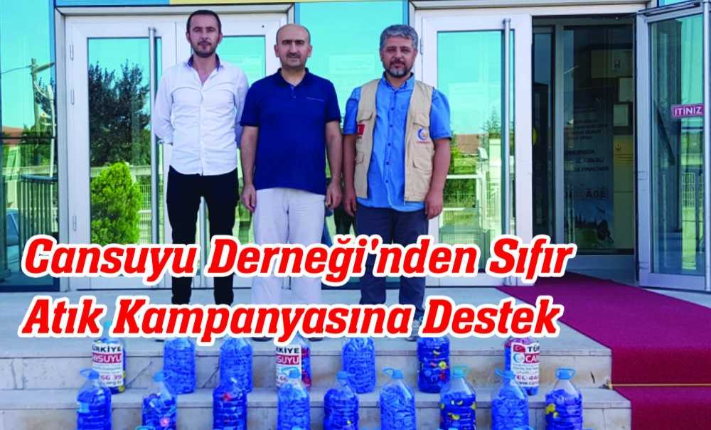 Cansuyu Derneği'nden Sıfır Atık Kampanyasına Destek