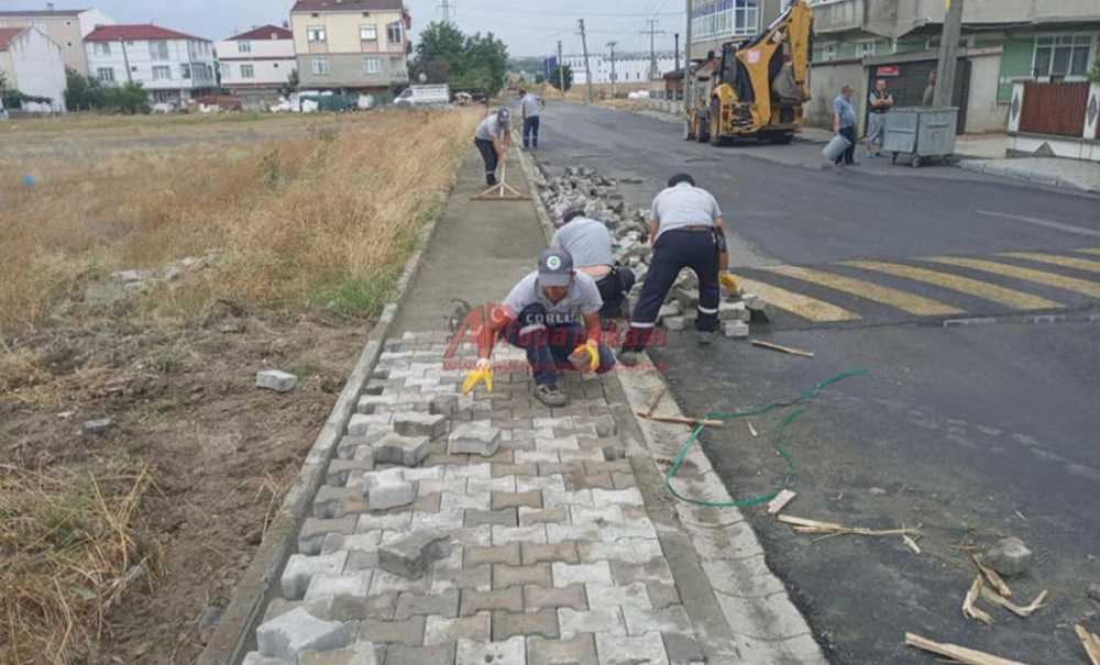 Ergene'de Yol Çalışmaları Dört Koldan Devam Ediyor