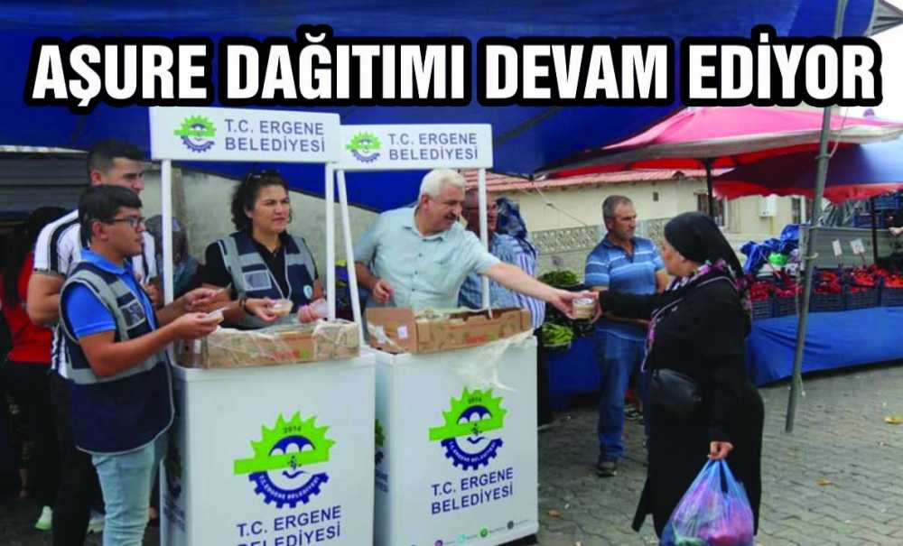 Ergene'de Aşure Dağıtımı Devam Ediyor