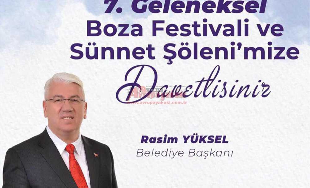 Geleneksel Boza Festivali Ve Sünnet Şöleni Başlıyor