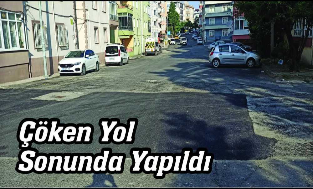 Çöken Yol Sonunda Yapıldı