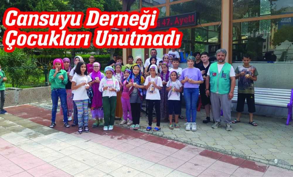 Cansuyu Derneği Çocukları Unutmadı