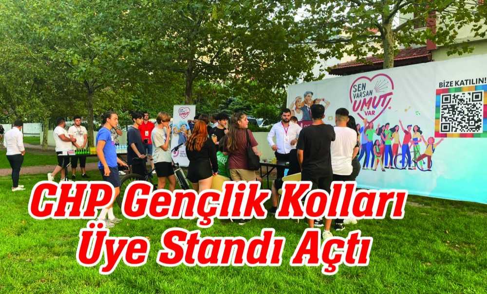 Chp Gençlik Kolları Üye Standı Açtı