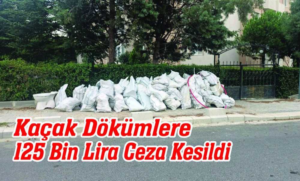 Kaçak Dökümlere 125 Bin Lira Ceza Kesildi