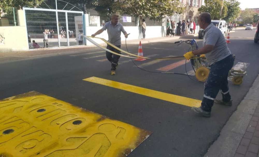 Ergene'de Yaya Çizgileri Yenilendi