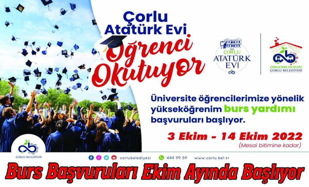 Burs Başvuruları Ekim Ayında Başlıyor