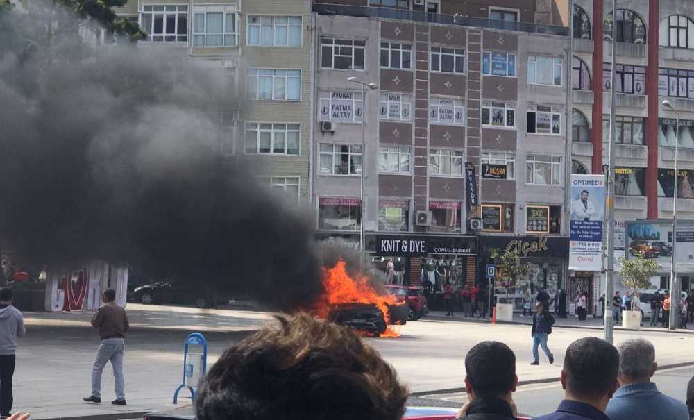 Çorlu'nun Göbeğinde Korkutan Yangın