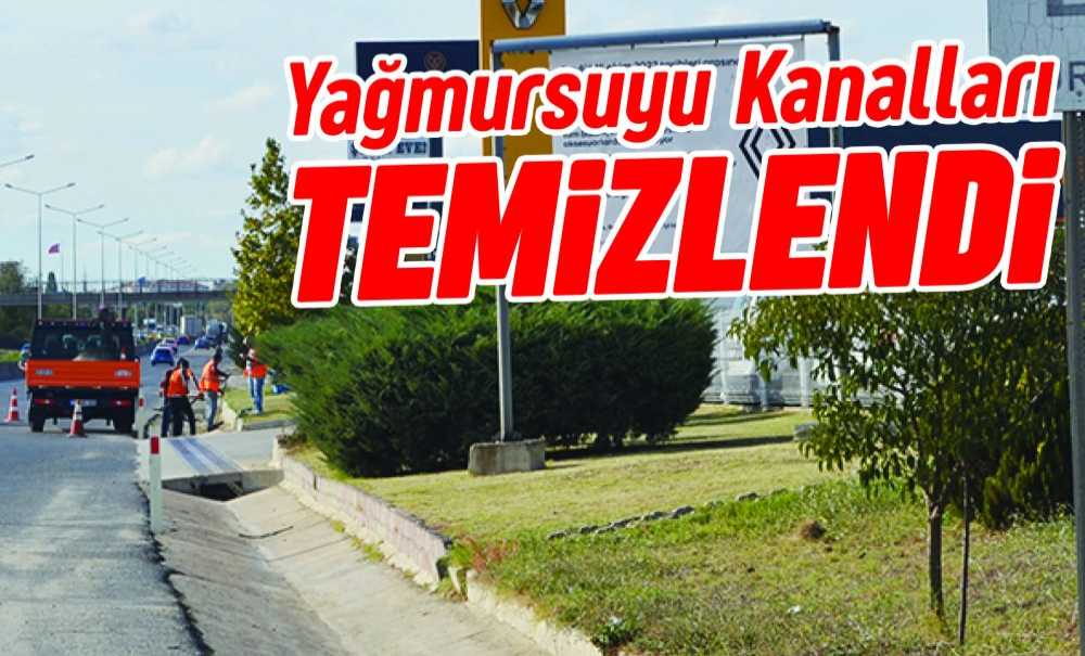 Yağmursuyu Kanalları Temizlendi