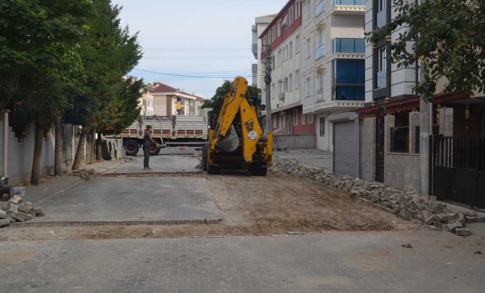 Parke Taşı Çalışması Dikkat Çekiyor