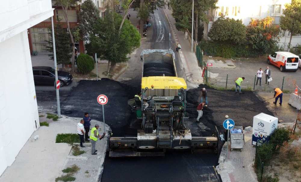 Çorlu'da Asfalt Serim Devam Ediyor