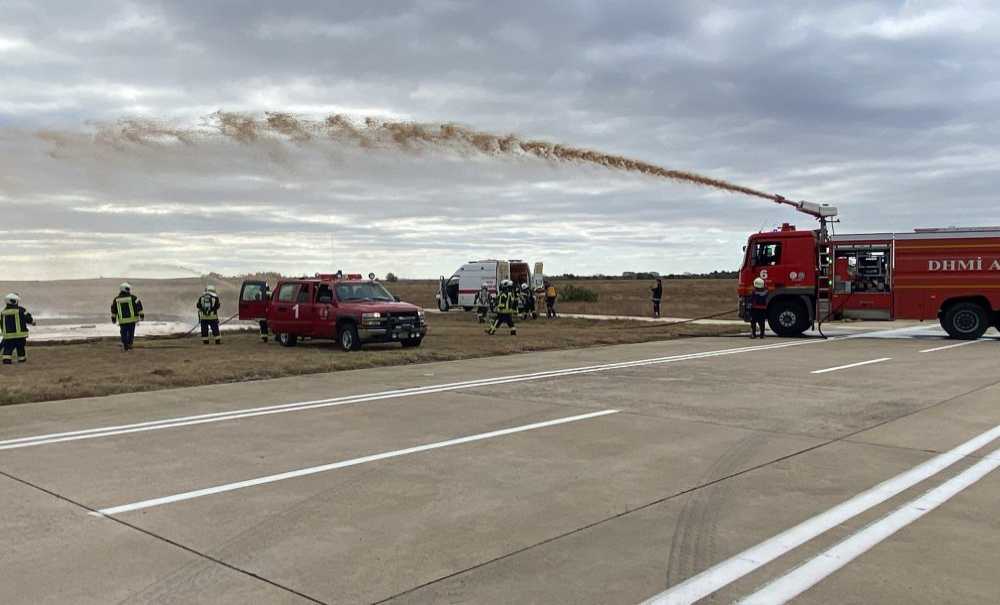 Havalimanında Tatbikat Yapıldı