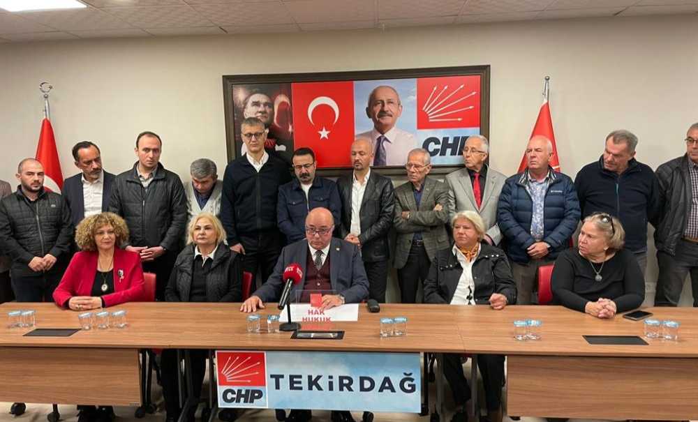 Tekirdağ'da Chp İkiye Bölündü