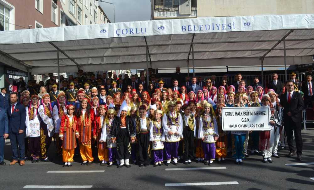 Çorlu'da Cumhuriyet Bayramı Coşkusu Yaşandı