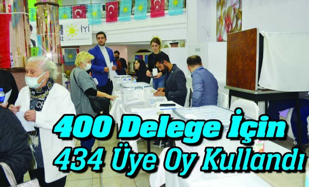 400 Delege İçin 434 Üye Oy Kullandı