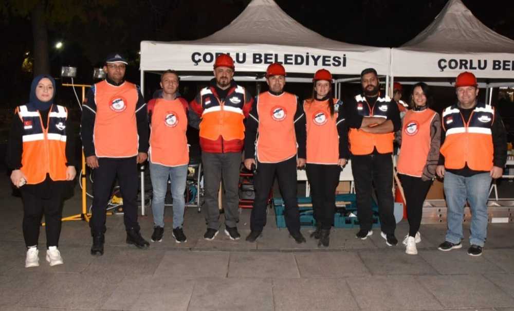 Çorlu'da “Çök-Kapan-Tutun” Tatbikatı Gerçekleşti