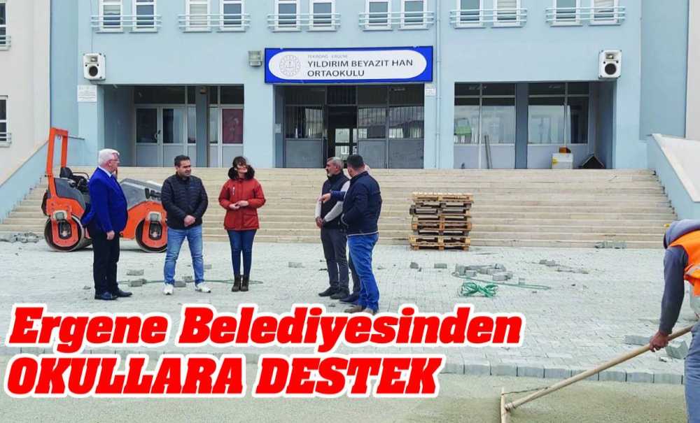 Ergene Belediyesinden Okullara Destek