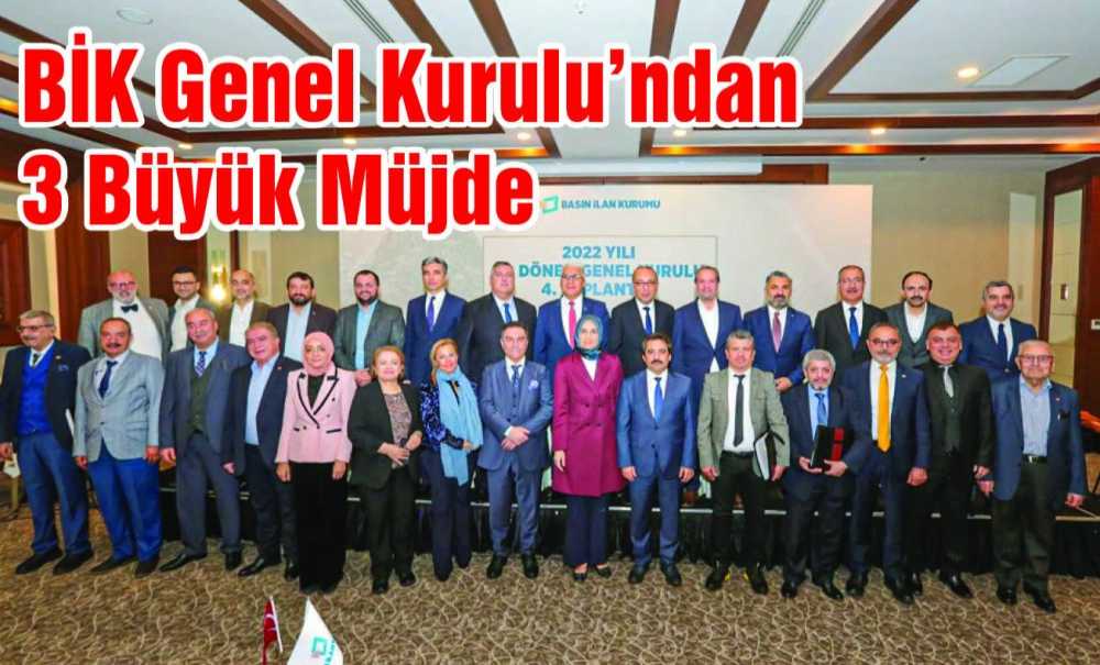 Bi̇k Genel Kurulu'ndan 3 Büyük Müjde
