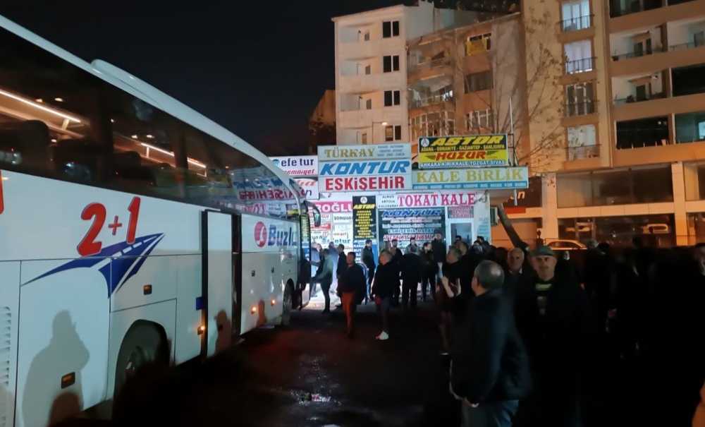 Çorlu Otogarı'nda Asker Uğurlama Yoğunluğu