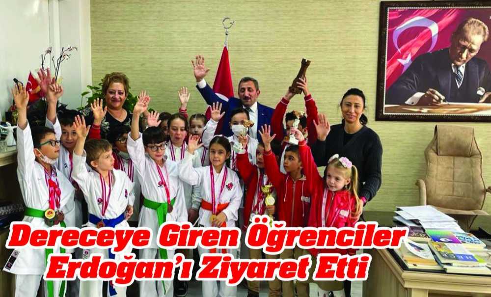 Dereceye Giren Öğrenciler Erdoğan'ı Ziyaret Etti