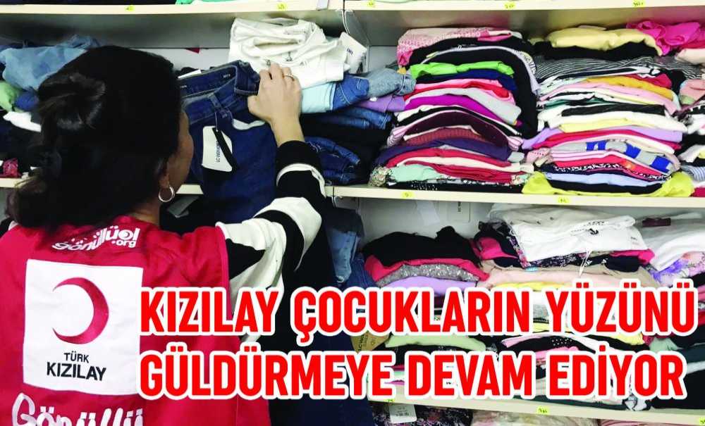 Kızılay Çocukların Yüzünü Güldürmeye Devam Ediyor