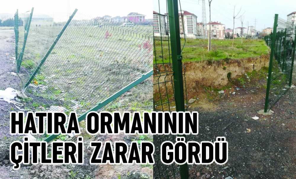 Hatıra Ormanının Çitleri Zarar Gördü