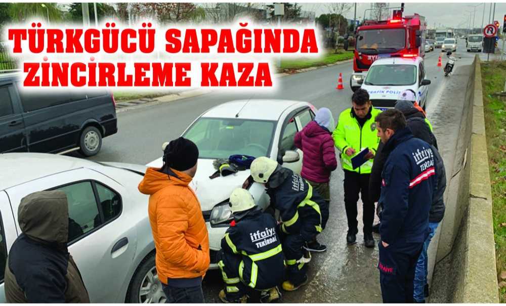 Türkgücü Sapağında Zincirleme Kaza