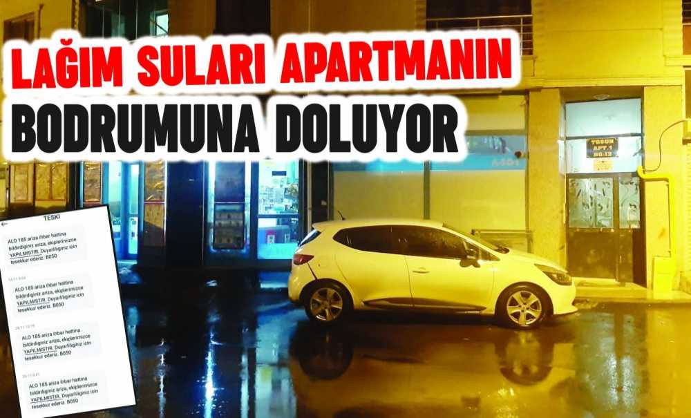 Lağım Suları Apartmanın Bodruma Doluyor