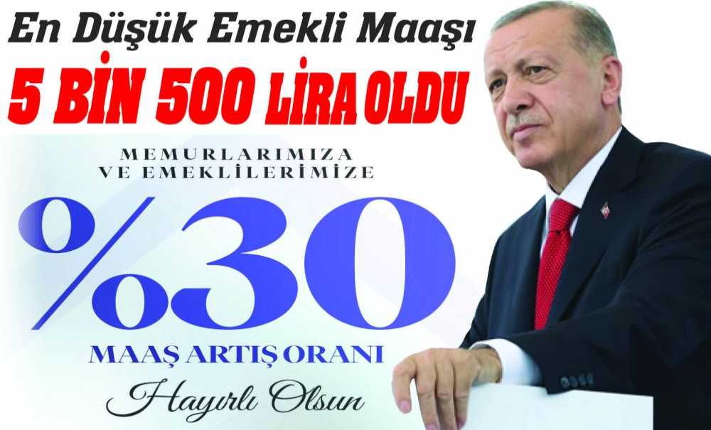 En Düşük Emekli Maaşı 5 Bin 500 Lira Oldu