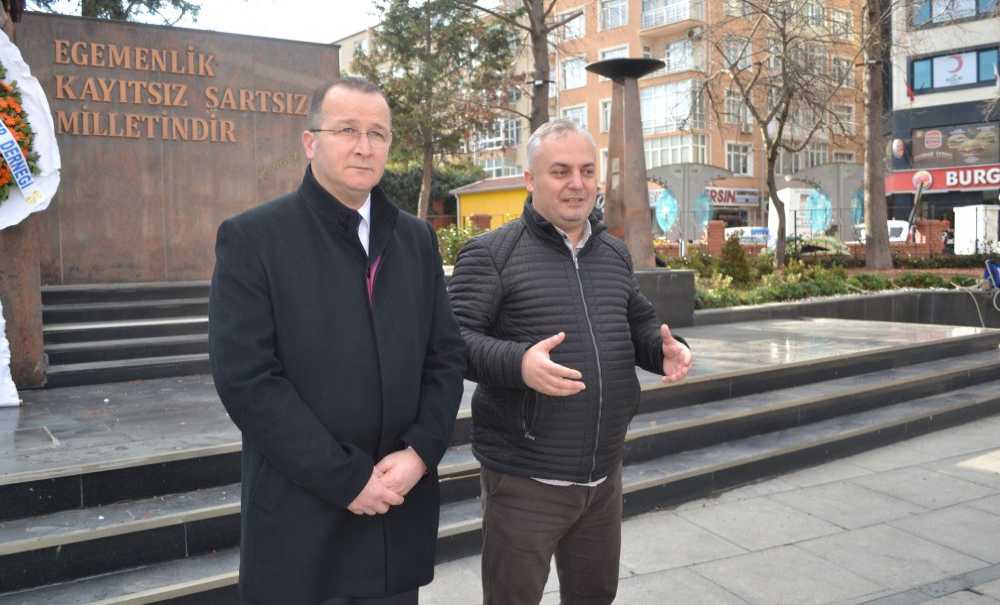 Dernekler Atatürk Anıtına Çelen Sundu